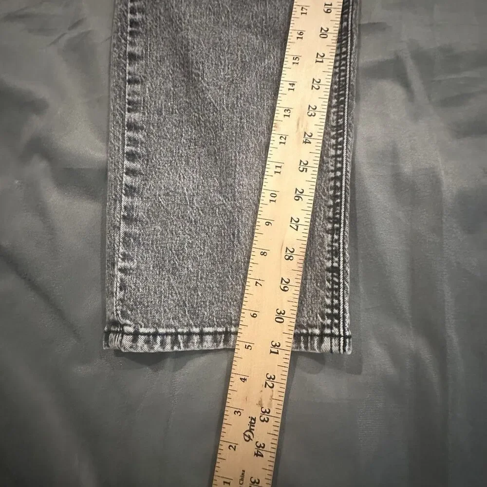 Levis 541 Jeans Men 38x32 Black Acid Wash Faded Denim Relaxed Festival